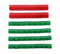 Qudinip Piezas de Reemplazo del Juego del Hotel, Accesorios de Tablero de Juego Casas de Plástico 40 Piezas de Desgaste Livianas Resistentes para Piezas de Reemplazo de Monopolio con 10