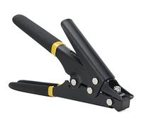 Qudinip Pistola para Sujetar Cables, Herramienta Portátil de Corte y Sujeción de Alambre de Nailon con Tensión Ajustable para Bridas de 2,3 y 9,5 Mm, Trabajos Eléctricos Constru (Negro)