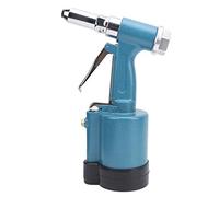 Qudinip Pistola Remachadora de Aire, Estructura Hidráulica Remachadora Neumática de 3 Mordazas Grado Industrial Profesional con Carcasa de Aluminio de Aviación, para Remaches de A (Estilo japonés)