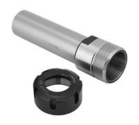 Qudinip Portabrocas C32 ER32, Hecho de Acero de Aleación de Cromo Molibdeno, Varilla de Extensión de Fresado CNC de Vástago Recto, con Fuerte Fuerza de Sujeción, para Procesamiento de