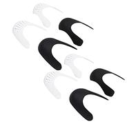 Qudinip Protector de Pliegues para Zapatillas de Deporte, Negro, Blanco, 4 Pares, Reduce las Arrugas y Prolonga la Vida útil del Zapato para el Uso Diario