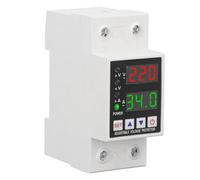 Qudinip Protector de Sobretensión y Subtensión de Reinicio Automático con Pantalla Dual para Equipos Eléctricos, Material de PC Duradero, 1 Pieza (él apuñaló)