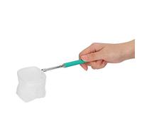 Qudinip Red de Pesca Retráctil para Acuario, Red de Captura Duradera de Acero Inoxidable para Pescar Fácilmente Camarones, Cuadrada Verde de 20,8 Pulgadas (Malla Cuadrada)