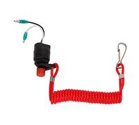 Qudinip Reemplazo del Interruptor de Apagado del Motor Fueraborda Marino de 8,5 Cm para Llave de Parada de Emergencia, Material ABS Impermeable, Diseño Compacto, Incluye 1 Unidad