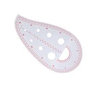 Qudinip Regla Curva Regla Multiusos de Plástico Flexible para Diseño y Dibujo de Ropa, Perfecta para Sastres y Diseñadores de Moda, 1 ud.