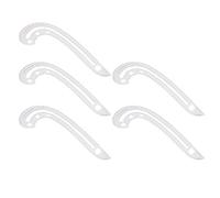 Qudinip Regla Curva Transparente de Alta Precisión, Multifuncional, 5 uds., para Diseñadores de Costura y Dibujo de Patrones