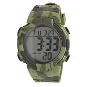 Qudinip Reloj Electrónico Deportivo para Hombre, Resistente Al Agua, Multifunción, Luz Nocturna, Alarma para Correr, Acampar, Uso Al Aire, Diseño Duradero (DE Verde)