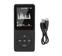 Qudinip Reproductor MP3 MP4, Reproductor Compacto de 1.8 Pulgadas MP3/MP4, Bluetooth Wireless, Soporte FLAC/WAV sin Pérdidas, Expandible a 64 GB, Música Portátil y Video
