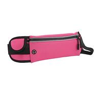 Qudinip Riñonera Deportiva Ultrafina, Impermeable, Ajustable, Riñonera para Correr, Fitness, Senderismo, Camping, 1 Unidad (Rosa)