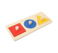 Qudinip Rompecabezas de Múltiples Formas, Juguete Educativo de Madera para Bebés, Desarrolla Habilidades de Coordinación Ojo-Mano, Ligero y Seguro, Hogar o el Jardín de Infantes