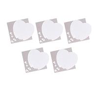 Qudinip Rompecabezas de Transferencia de Calor, Juego de Rompecabezas de Sublimación en Blanco para Diversión Familiar, 5 Juegos, 19x19cm, Forma de Corazón, 75 Piezas