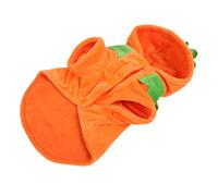 Qudinip Ropa de Perros de Calabaza de Halloween, Disfraz de de Vellón Cálido para Perros Grandes Medianos con Cuello Suelto, para Bulldog de Golden Retriever de Teddy (SG)