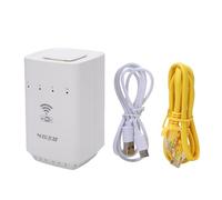 Qudinip Router Inalámbrico WiFi 6, Enrutador CPE 4G LTE con Ranura de Tarjeta SIM para Punto de Acceso WiFi Portátil, 300Mbps Cat4 Internet, hasta 32 Dispositivos, Cobertura de 300㎡,