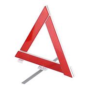 Qudinip Señal Triangular Reflectante Plegable para Advertencia de Avería de Emergencia - Señal de Alto Visibilidad para Camiones y Motos - Plástico Rojo - 1 Unidad
