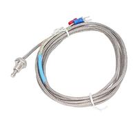 Qudinip Sensor de Temperatura Termopar PT100, Transductor Industrial de Alta Sensibilidad para Maquinaria de Energía Eléctrica Química, 2000mm