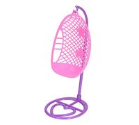 Qudinip Silla Columpio para Casa de Muñecas a Escala 1:12, Accesorio de Silla Colgante en Miniatura para Casa de Muñecas con Material ABS, Regalo para Niños Cumpleaños de Navidad