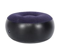 Qudinip Silla Inflable, Taburete Plegable Portátil, Reposapiés Otomano con Superficie de Flocado Suave, para Viajes de Camping Al Aire Libre en la Oficina en Casa