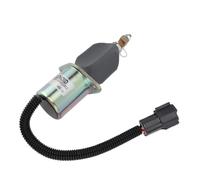 Qudinip Solenoide de Cierre de de 12 V 1751ES 12A3UC12B1S, Válvula Solenoide de Parada Precisa para Motor Generador, con Distancia de Orificio de Montaje de 65 Mm para