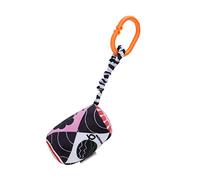 Qudinip Sonajero Colgante para bebé con Forma Geométrica, Lindo Juguete de Peluche para Cochecito, Estimula la Conciencia Visual, Tamaño de 23 Cm, Seguro y Ecológico (Cilindro)