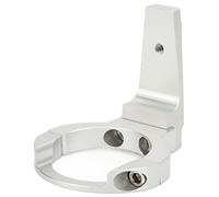 Qudinip Soporte Delantero Plegable para Bicicleta, Estante Resistente de Aleación de Aluminio Duradero para K3 Plus con Fácil Instalación, 2 Unidades (Plata)