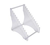 Qudinip Soporte para Discos Acrílico, Estante de Exhibición de Almacenamiento Elegante para 12 álbumes, Revistas, Discos de Juegos, Organización para el Hogar y la Oficina
