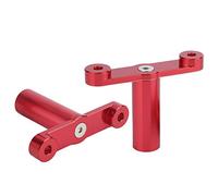 Qudinip Soporte para Faro de Motocicleta, Soporte de Luz Antiniebla de Aluminio CNC Duradero Apto para TMAX530 15-19 TMAX530 SX/DX 17-19 2 Unidades (Rojo)