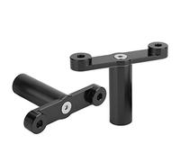 Qudinip Soporte para Faro de Motocicleta, Soporte de Luz Antiniebla de Aluminio CNC Duradero Apto para TMAX530 15-19 TMAX530 SX/DX 17-19 2 Unidades (Negra)