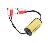 Qudinip Supresor de Ruido de 15 A, Elimina el Zumbido del Bucle de Tierra, Mejora la Señal de Radio y Reduce la Interferencia, con Cable de Señal de Cobre para Amplificador de Aud
