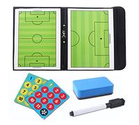 Qudinip Tablero de Entrenamiento de Fútbol, tableros de Estrategia de Fútbol para Entrenadores, Tablero de Entrenamiento de Fútbol Magnético de Borrado en Seco, Portapapeles de Fútbol