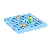 Qudinip Tablero de Juego de Rompecabezas de Madera, Juguete Educativo a Juego con Cuentas para Niños a Partir de 3 Años, Hecho de Material de Haya Seguro, Incluye 25 Tarjetas de Problemas y 6 Bolas