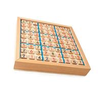 Qudinip Tablero de Rompecabezas Matemático de Madera para Diversión de Pensamiento Lógico en Color Azul Ideal para Niños y Adultos 24 Cm
