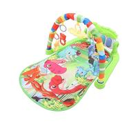 Qudinip Tapete Multifuncional para Juegos de Gimnasio para Bebés, Tapete de Actividades de Piano Sensorial Suave para Bebés y Recién Nacidos, 74 X 56 X 43 Cm (Pedal con Estampado de Dinosaurios,