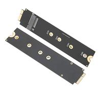 Qudinip Tarjeta Adaptadora Convertidora M.2 NGFF SSD, Instalación Simple de 2 Uds para OS X Air A1369 A1370, Tamaño 2280 2260 2242