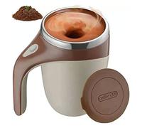 Qudinip Taza Autoagitadora, Taza Mezcladora Magnética Automática para Viajes en Casa y Oficina, Diseño Elegante de Acero Inoxidable 304 de 380ML (Café)