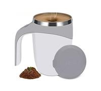 Qudinip Taza Autoagitadora, Taza Mezcladora Magnética Automática para Viajes en Casa y Oficina, Diseño Elegante de Acero Inoxidable 304 de 380ML (Blanca)