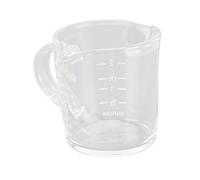 Qudinip Taza Medidora de Vidrio con Picos Dobles y Asa para Cocinar, Hornear y Hacer Manualidades, Perfecta para Uso en la Cocina, Hecha de Vidrio Duradero