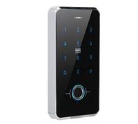 Qudinip Teclado de Puerta con Pantalla Táctil Resistente Al Agua con Lector de Tarjetas de Contraseña de Huella Digital para de Seguridad de Oficina en Casa