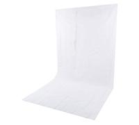 Qudinip Tela de Fondo de Fotografía de Doble Cara No Tejida 1,6x3M para Sesión de Fotos de Estudio y Producción de Vídeo (Blanca)