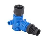 Qudinip Terminador NMEA 2000, Conector Codo de 90 Grados 5 Pines IP67 Resistente Al Agua con Contactos de Aleación de Cobre, para Redes NMEA2000 de Yates Marinos