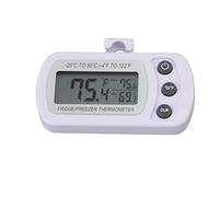 Qudinip Termómetro para Refrigerador, Práctico Termómetro Digital Compacto para Congelador, para el Hogar, ABS, Blanco, Pequeño, 1 Unidad