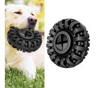 Qudinip Tires Juguete Masticable para Perros Dispensador de Golosinas de Goma No Tóxica Duradera para Perros Grandes 5,4 Pulgadas Ideal para Masticadores Activos