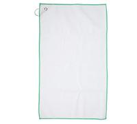 Qudinip Toalla para Limpieza de Palos de, Fibra Tipo Gofre, Secado Rápido para Palos y Pelotas con Mosquetón, 63cm X 36cm, Colores Elegantes (Verde)