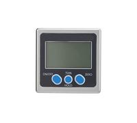 Qudinip Transportador Magnético de Nivel de Pantalla Digital, Inclinómetro Preciso y Duradero para Uso Doméstico y Profesional, Aleación de Aluminio, 4x90 Grados (Imán de una sola cara)