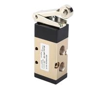 Qudinip Válvula de Inversión Neumática MV09, Válvula Mecánica de Palanca de Rodillo de 2 Posiciones y 5 Vías con Anillo Sellado para Impermeabilidad Al Aire, Cuerpo de Aleación de