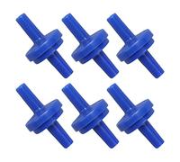 Qudinip Válvula de Retención de Plástico de 10 Piezas Resistente Al Desgaste para Prevención de Reflujo de Manguera en la Industria de Alimentos y Bebidas (4mm azul)