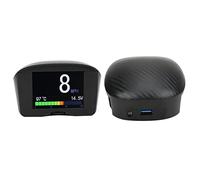 Qudinip X50 Plus Car HUD Head Up Display, Medidor Multifunción Inteligente con Monitoreo de Voltaje y Temperatura para una Conducción Segura, ABS, 3.7x3.5x3.0in, 1 Unidad