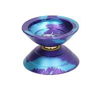 Qudinip Yo Yo Toy Bola de Yoyo Que No Responde de Aleación de Aluminio Duradera en Forma de H con 2 Modos de Rotación para Niños 5,5 Cm 1 Paquete (Púrpura)