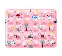 qudkdhs Alfombrilla Refrescante para Gatos Y Perros, para Mascotas con Gel Autoenfriador, Portátil, Fácil De Limpiar (B-Style,M-40x50cm)