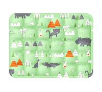 qudkdhs Alfombrilla Refrescante para Gatos Y Perros, para Mascotas con Gel Autoenfriador, Portátil, Fácil De Limpiar (H-Style,M-40x50cm)