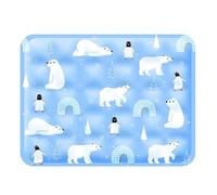 qudkdhs Alfombrilla Refrescante para Gatos Y Perros, para Mascotas con Gel Autoenfriador, Portátil, Fácil De Limpiar (D-Style,S-30x40cm)